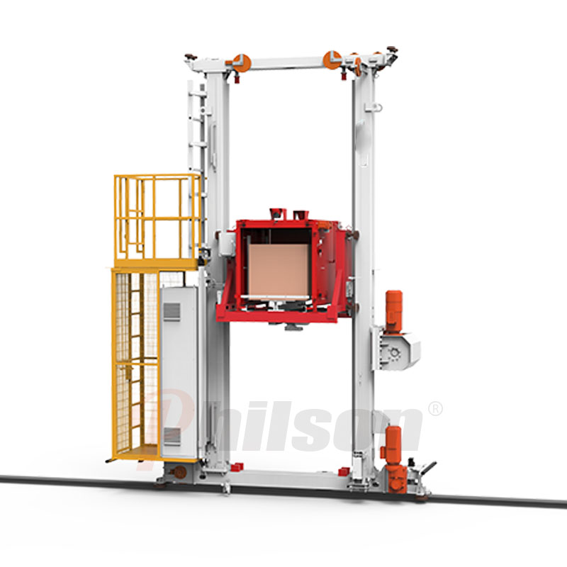 重载料箱式堆垛机车轮带箱体